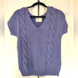 American Eagle Short Sleeved Knit Sweater